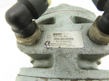 Gast 8AM-NRV-32A Pneumatic Air Motor 5Hp 2500 RPM 100 PSI 145TC 7/8"Shaft