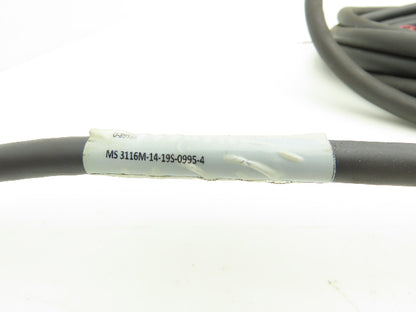 Turck MS3116M-14-19S-0995-4 Cordset Mil-Spec 3.25mm Fem Straight 20 Wire 13'