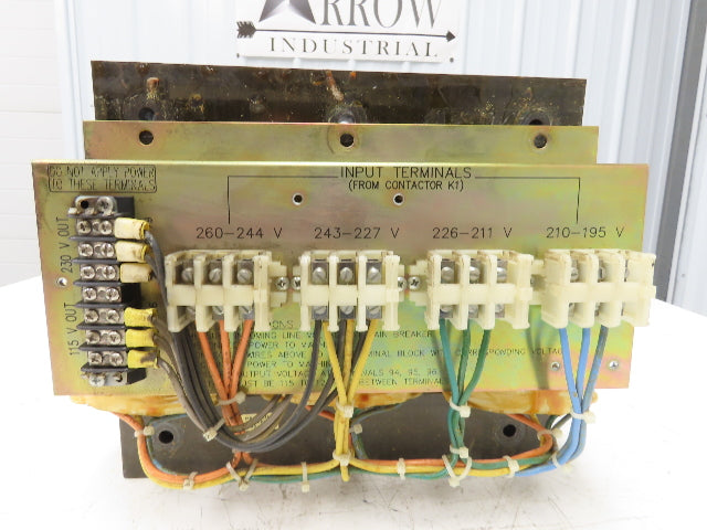 Paraline #4262 Power Transformer 195-260V Input 115/230V Output from Haas