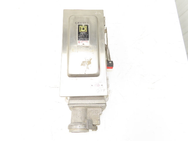 Square D HU362DSWC Safety Disconnect Switch 60 Amp 600V 3 Pole Crouse Hinds E1