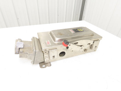 Square D HU362DSWC Safety Disconnect Switch 60 Amp 600V 3 Pole Crouse Hinds E1