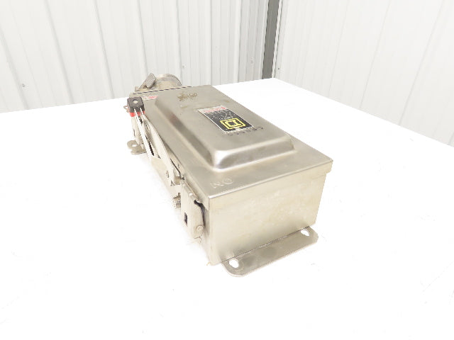 Square D HU362DSWC Safety Disconnect Switch 60 Amp 600V 3 Pole Crouse Hinds E1