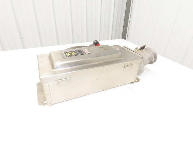 Square D HU362DSWC Safety Disconnect Switch 60 Amp 600V 3 Pole Crouse Hinds E1