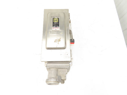 Square D HU362DSWC Safety Disconnect Switch 60 Amp 600V 3 Pole Crouse Hinds E1