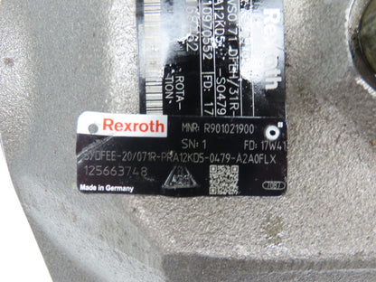 Rexroth A10VSO 71 DFEH/31R Hydraulic Piston Pump 33GPM 4000PSI R910970552
