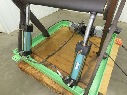Custom Hydraulic Scissor Lift Table 2500lb 55"x51" Top 35" Travel 480V 3Ph