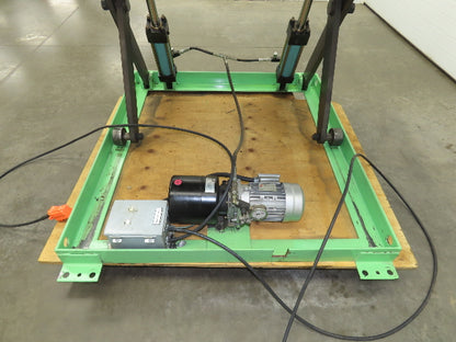 Custom Hydraulic Scissor Lift Table 2500lb 55"x51" Top 35" Travel 480V 3Ph