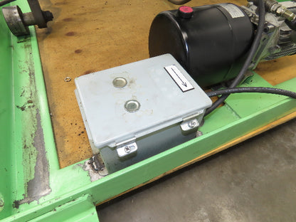 Custom Hydraulic Scissor Lift Table 2500lb 55"x51" Top 35" Travel 480V 3Ph