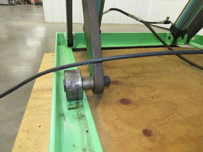 Custom Hydraulic Scissor Lift Table 2500lb 55"x51" Top 35" Travel 480V 3Ph