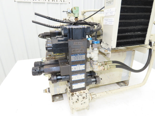 Yuken A10-FR01B-11 Hydraulic Power Unit 27 Liter Tank 4.5gpm 1015psi 220V 3PH