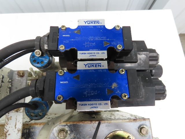 Yuken A10-FR01B-11 Hydraulic Power Unit 27 Liter Tank 4.5gpm 1015psi 220V 3PH