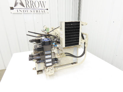 Yuken A10-FR01B-11 Hydraulic Power Unit 27 Liter Tank 4.5gpm 1015psi 220V 3PH