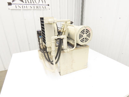 Yuken A10-FR01B-11 Hydraulic Power Unit 27 Liter Tank 4.5gpm 1015psi 220V 3PH
