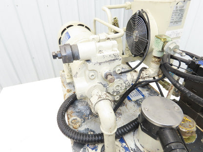 Yuken A10-FR01B-11 Hydraulic Power Unit 27 Liter Tank 4.5gpm 1015psi 220V 3PH