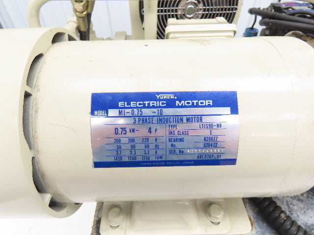 Yuken A10-FR01B-11 Hydraulic Power Unit 27 Liter Tank 4.5gpm 1015psi 220V 3PH