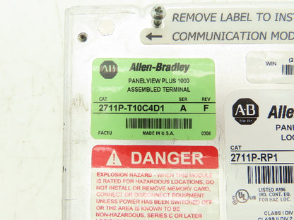 Allen Bradley 2711P-RP1 PanelView Plus Logic Module Ser E Rev C 24VDC