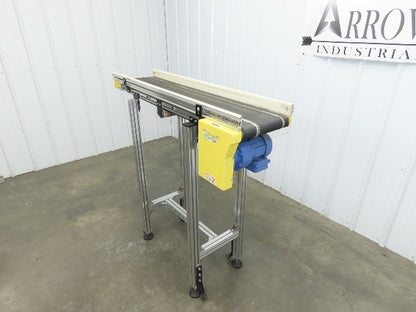 Direct Conveyors 12"x 50"L Belt Conveyor .33Hp 230/460V 3PH 13 FPM Adj Incline