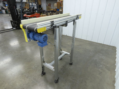 Direct Conveyors 12"x 50"L Belt Conveyor .33Hp 230/460V 3PH 13 FPM Adj Incline