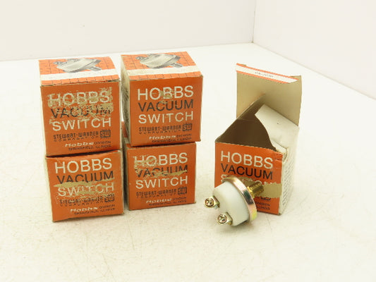 Hobbs M4080 Vacuum Switch Screw Terminals Normally Open 1/8" NPT Male Lot of 5