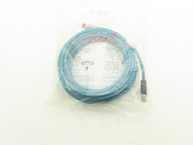 Keyence OP-88088 Ethernet Cable M12 X-Coded 4 Pin RJ45 Connector 10m Long