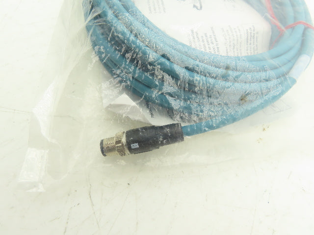 Keyence OP-88088 Ethernet Cable M12 X-Coded 4 Pin RJ45 Connector 10m Long