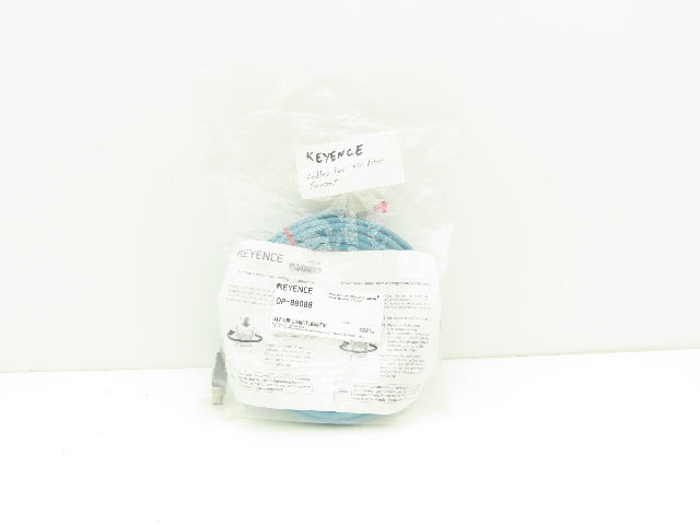 Keyence OP-88088 Ethernet Cable M12 X-Coded 4 Pin RJ45 Connector 10m Long