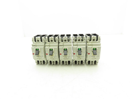 Mitsubishi NF100-HRU2015 Molded Case Circuit Breaker 2-Pole 15A 480VAC Lot of 5