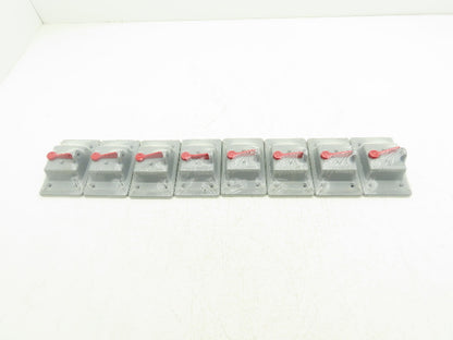Carlon E98TSCN Weatherproof Toggle Switch Cover Polycarbonate 4.75 x 3" Lot of 8