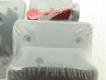 Carlon E98TSCN Weatherproof Toggle Switch Cover Polycarbonate 4.75 x 3" Lot of 8