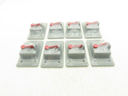 Carlon E98TSCN Weatherproof Toggle Switch Cover Polycarbonate 4.75 x 3" Lot of 8