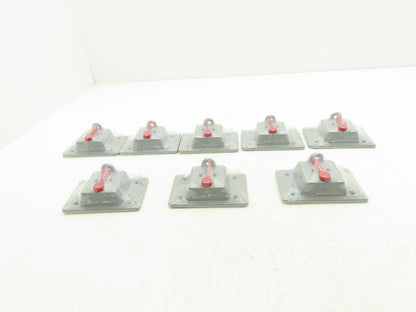Carlon E98TSCN Weatherproof Toggle Switch Cover Polycarbonate 4.75 x 3" Lot of 8
