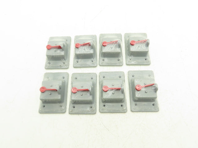 Carlon E98TSCN Weatherproof Toggle Switch Cover Polycarbonate 4.75 x 3" Lot of 8