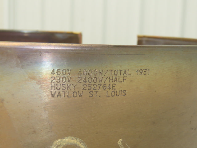 Watlow Husky 252764E Steel Band Heater 5"Width x 12" Dia 2400/4800W 230/460V