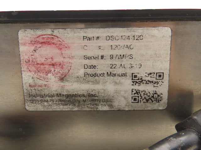 Industrial Magnetics Bench Table Top Demagnetizer 120V Continuous Duty 11x6"
