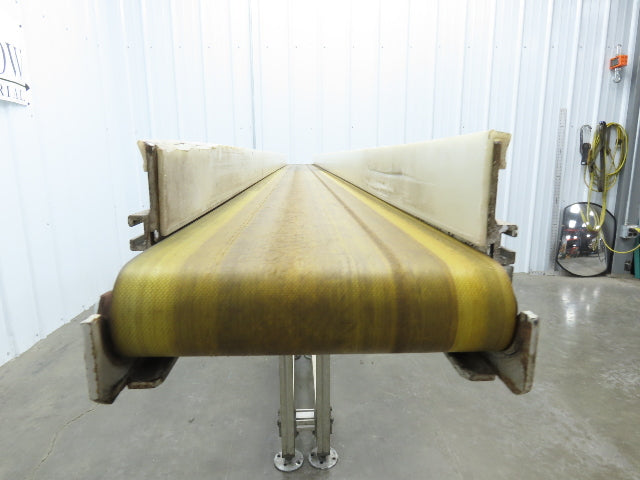 QC Industries 96"L Flat Belt Conveyor 150mm Belt Width 115V End Drive 34 FPM