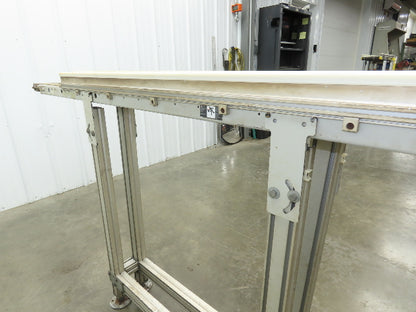 QC Industries 96"L Flat Belt Conveyor 150mm Belt Width 115V End Drive 34 FPM