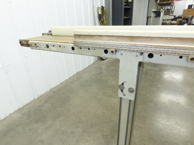 QC Industries 96"L Flat Belt Conveyor 150mm Belt Width 115V End Drive 34 FPM