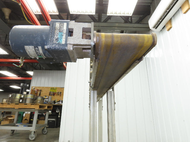 QC Industries 96"L Flat Belt Conveyor 150mm Belt Width 115V End Drive 34 FPM