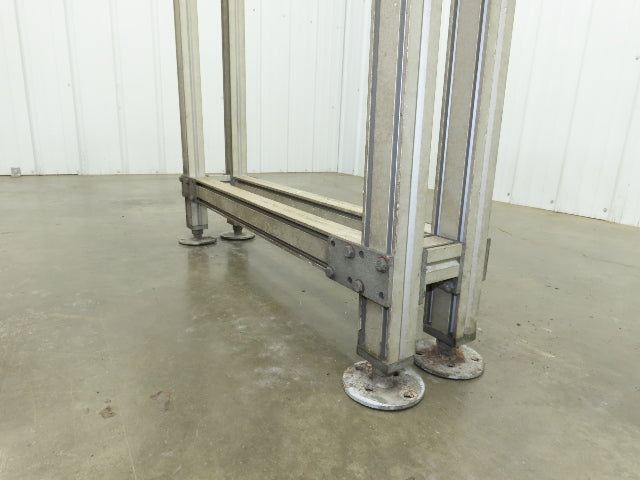 QC Industries 96"L Flat Belt Conveyor 150mm Belt Width 115V End Drive 34 FPM