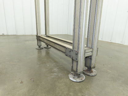 QC Industries 96"L Flat Belt Conveyor 150mm Belt Width 115V End Drive 34 FPM