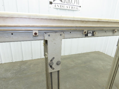 QC Industries 96"L Flat Belt Conveyor 150mm Belt Width 115V End Drive 34 FPM