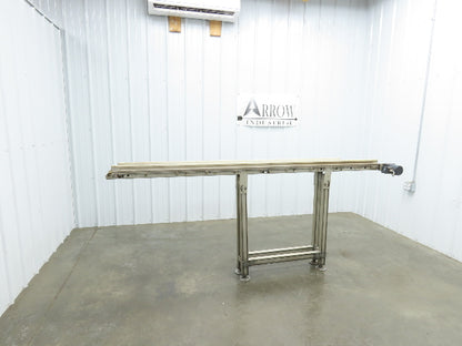 QC Industries 96"L Flat Belt Conveyor 150mm Belt Width 115V End Drive 34 FPM