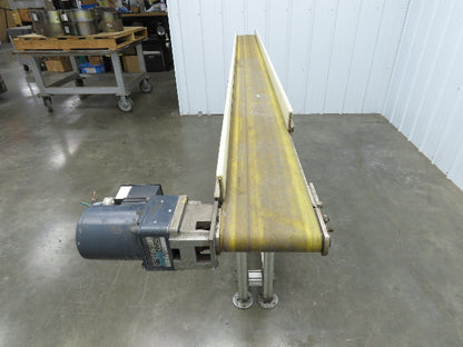 QC Industries 96"L Flat Belt Conveyor 150mm Belt Width 115V End Drive 34 FPM