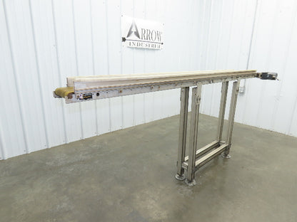 QC Industries 96"L Flat Belt Conveyor 150mm Belt Width 115V End Drive 34 FPM
