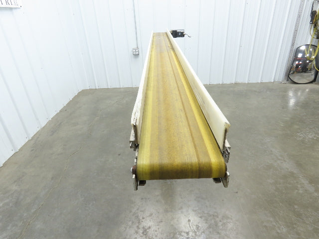 QC Industries 96"L Flat Belt Conveyor 150mm Belt Width 115V End Drive 34 FPM