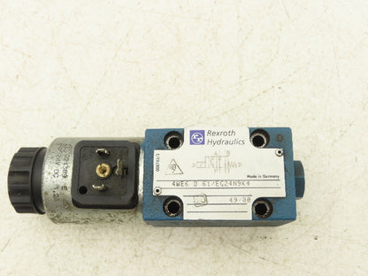 Rexroth 4WE6 D 61/EG24N9K4 Hydraulic Solenoid Directional Spool Valve 24 VDC