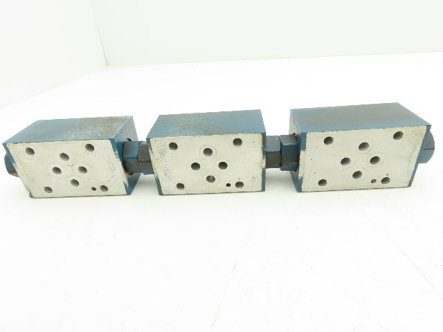 Rexroth Z2SRK 6-1-11/V Hydraulic Sandwich Plate Check Valve 3000 PSI  Lot of 3