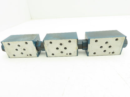 Rexroth Z2SRK 6-1-11/V Hydraulic Sandwich Plate Check Valve 3000 PSI  Lot of 3