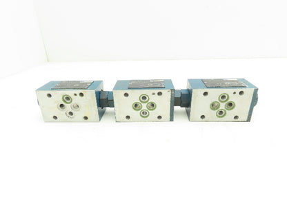 Rexroth Z2SRK 6-1-11/V Hydraulic Sandwich Plate Check Valve 3000 PSI  Lot of 3