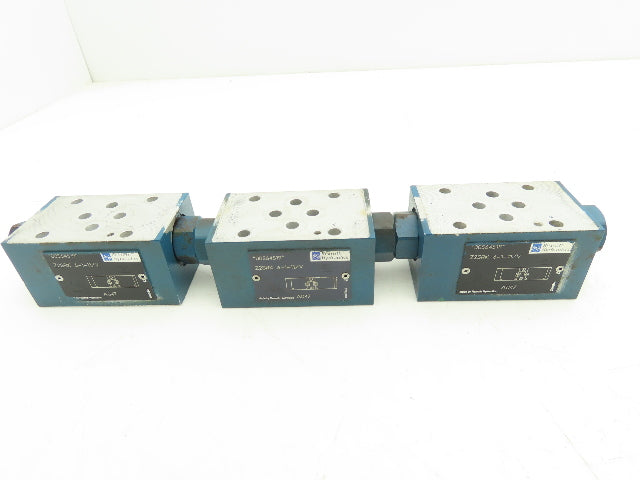 Rexroth Z2SRK 6-1-11/V Hydraulic Sandwich Plate Check Valve 3000 PSI  Lot of 3